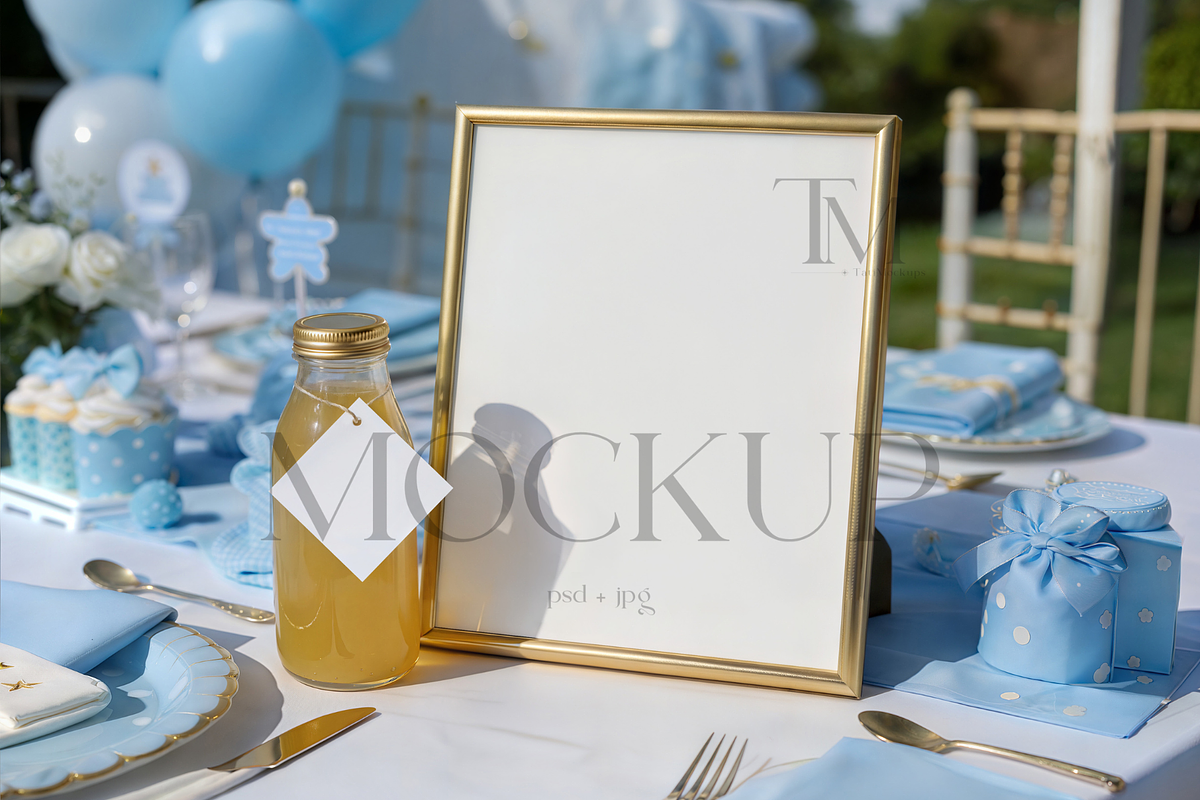 8x10 Table Sign Mockup, a Product Mockup by TatiMockup (Photo 1 of 4)