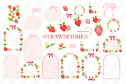 Bow Summer Strawberry Clipart, an Illustration by Sunflower Day Love (Thumbnail 2 of 6)