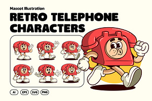 Retro Telephone Characters