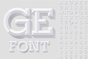 White beveled alphabet, an Object Graphic by popskraft (Thumbnail 1 of 3)