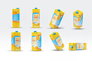 4 Types Milk/Juice Cartons Mockup, a Packaging Mockup by Hubzway (Thumbnail 12 of 13)