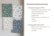 Deer Toile de Jouy Pattern, a Background Graphic by Hughes Studio (Thumbnail 5 of 7)
