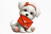 Kawaii Valentine Clipart Bundle, an Illustration by Craft Nest (Thumbnail 7 of 10)