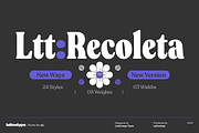 Ltt Recoleta, a Serif Font by Latinotype (Thumbnail 1 of 15)