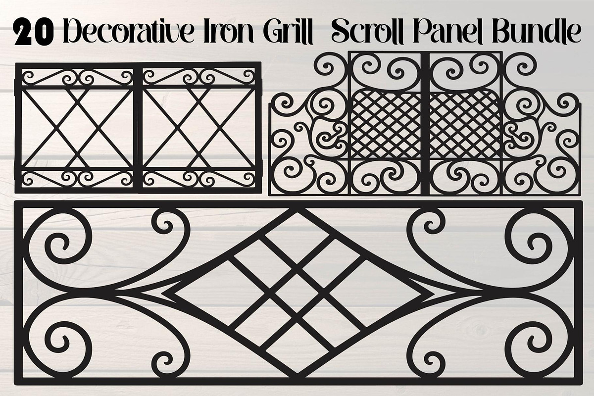 Decorative Iron Grill Scroll Panel, an Object Graphic by Creativeshirt (Photo 1 of 18)