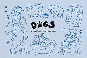 Hand Drawn Doodle Dog, an Animal Illustration by happpydesign