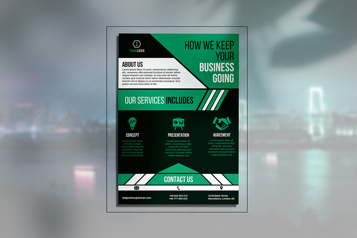 Business Flyer, a Flyer Template by Midgardians