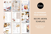 Recipe book Template Canva, a Magazine Template by Deepa Template Studio (Thumbnail 1 of 13)