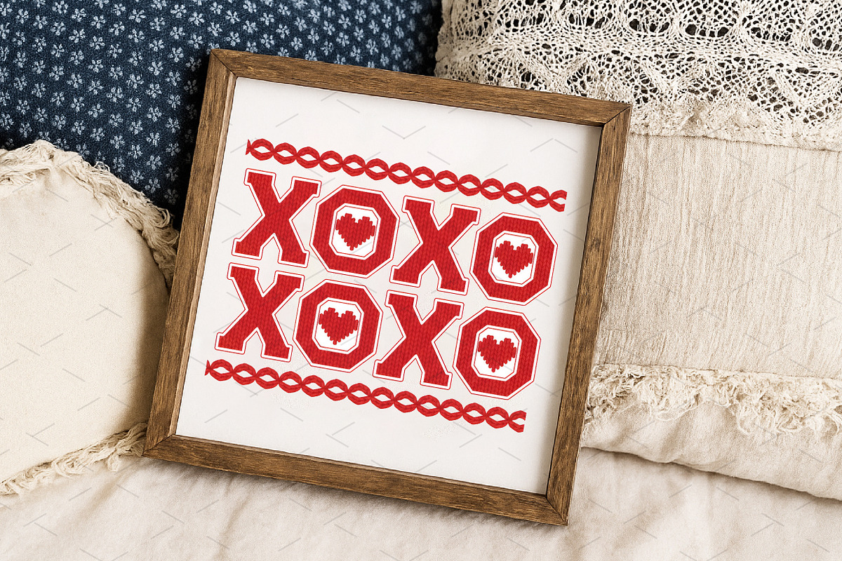 XOXO Yarn Png, Valentine's Day Png, an Illustration by Libby Wishes (Photo 6 of 8)