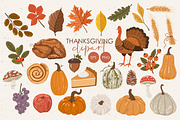 Thanksgiving clipart, a Seasonal Illustration by ⋒DesignECShop⋒ (Thumbnail 1 of 4)