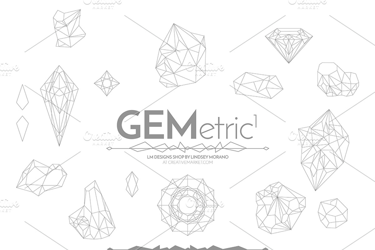 GEMetric 1 Shape Pack, an Object Graphic by Onyx Templates (Photo 4 of 5)
