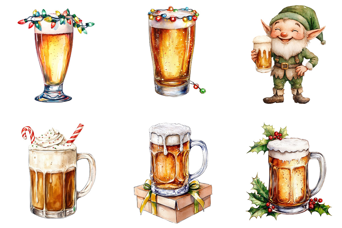 Christmas Beer Sublimation, an Illustration by DreamArtGraphic (Photo 3 of 5)