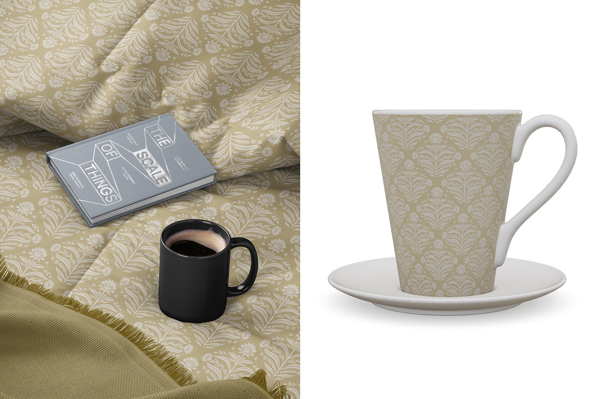Heritage Luxury Damask, a Pattern Graphic by Pretty Cosy Chai (Photo 10 of 11)