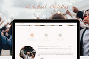 Industrial Metallics Wedding Website, a HTML Template by afahmy (Thumbnail 4 of 9)