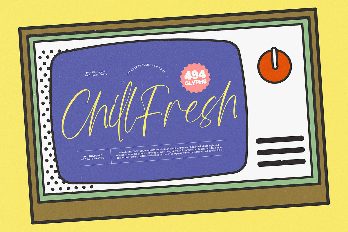 Chill Fresh Modern Handwritten Font, a Script Font by stylishtype.co (Photo 1 of 15)