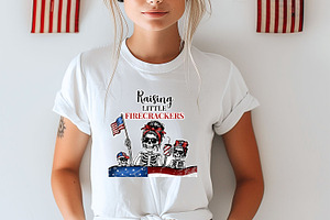 Patriotic Mom Skeleton