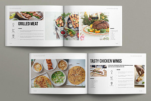 Cookbook Recipes Book Landscape