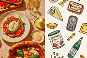 Italian Summer Watercolor Clipart, an Object Illustration by Teresa Art Store (Thumbnail 3 of 10)
