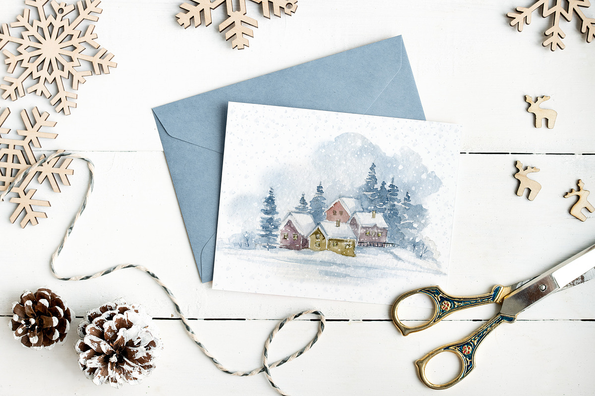 Snow stories - watercolor collection, an Animal Illustration by long summer (Photo 17 of 17)
