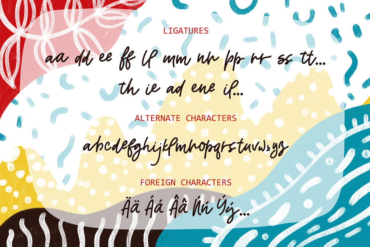 NEW! Winsomeness Handwritten Font! preview 4