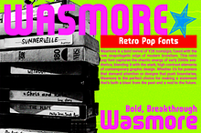 Wasmore - Retro Pop Fonts