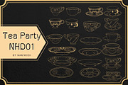 50 Tea Party Procreate brushes, a Brush Add-On by Nan'Heidi (Thumbnail 3 of 4)