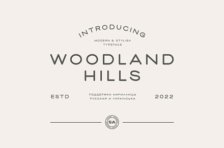 Woodland Hills - Modern Display Font