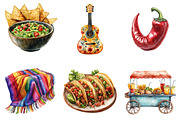 Watercolor Cinco De Mayo PNG, an Illustration by SinaCreation (Thumbnail 3 of 5)