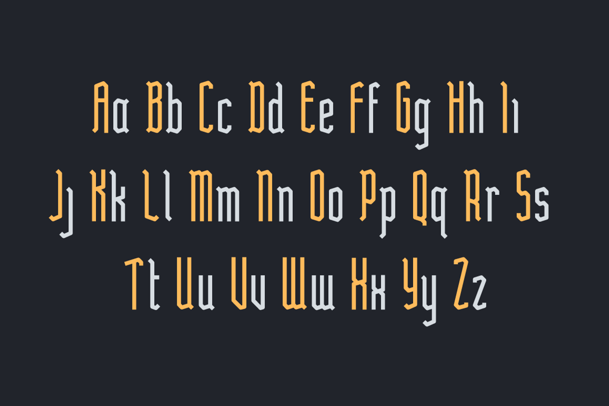 Halberd Display Font preview 3