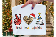 Peace Love Christmas Sublimation Des, an Illustration by Libby Wishes (Thumbnail 1 of 8)