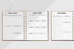 Daily Weekly Monthly Planner Bundle