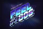 80s Retro Nostalgia Text Effects, a Layer Style Add-On by Andrew Skoch Design (Thumbnail 5 of 14)
