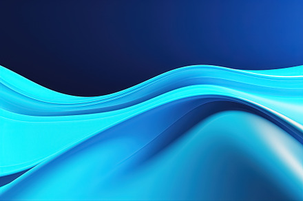 abstract blue background with some smooth lines in it. Generativ, an Abstract Photo by Ales Munt