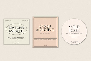 Minimalist Label Templates