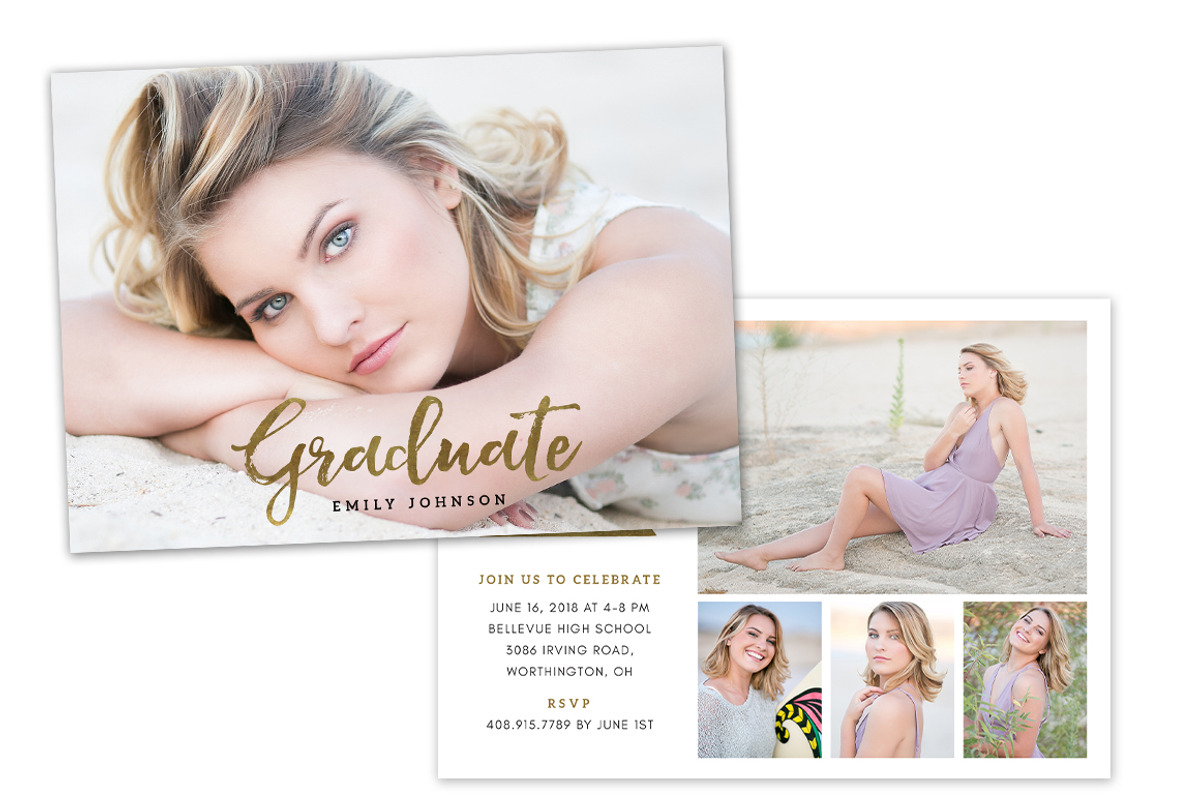 Graduation Announcement Template, a Card Template by OtoStudio (Photo 1 of 3)