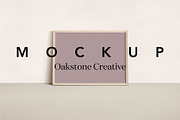 Landscape Wood Frame Leaning Mockup, a Household Mockup by OakstoneCreative (Thumbnail 1 of 5)
