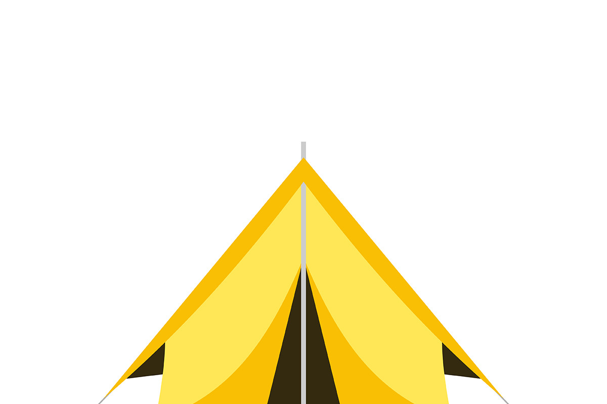 Hiking and Camping Tents Vector Set, an Illustration by Alex Krugli (Photo 7 of 13)