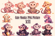Cute animal collection 400 PNG, an Animal Illustration by DesignFolioHub (Thumbnail 9 of 34)