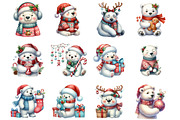 Christmas Polar Bear, an Illustration by Design Market (Thumbnail 3 of 3)