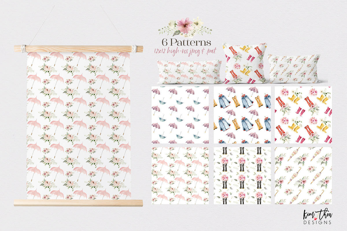 Spring Shower Wardrobe Collection, an Illustration by Kim Thoa Designs (Photo 8 of 10)