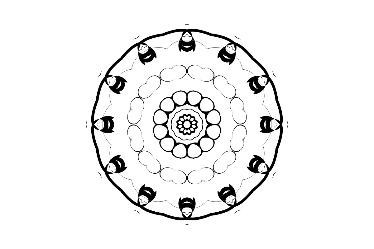 Decorative Mandala Digital Art Pack, a Decorative Illustration by NJ Himel (Photo 96 of 101)