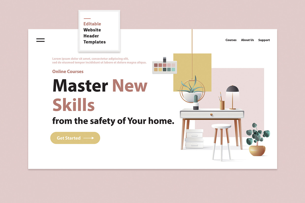 Website Header Illustrations-UI Kit, a Landing Page Template by Polar Vectors (Photo 2 of 18)