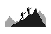 Team Hiking Silhouette Bundle, an Object Graphic by Gfx_Store (Thumbnail 11 of 15)