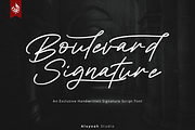 Boulevard Signature, a Handwritten Font by Aluyeah Studio (Thumbnail 1 of 15)