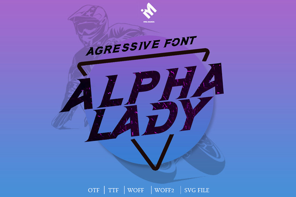 Alpha lady, a Slab Serif Font by iyhulmonsta (Photo 1 of 7)