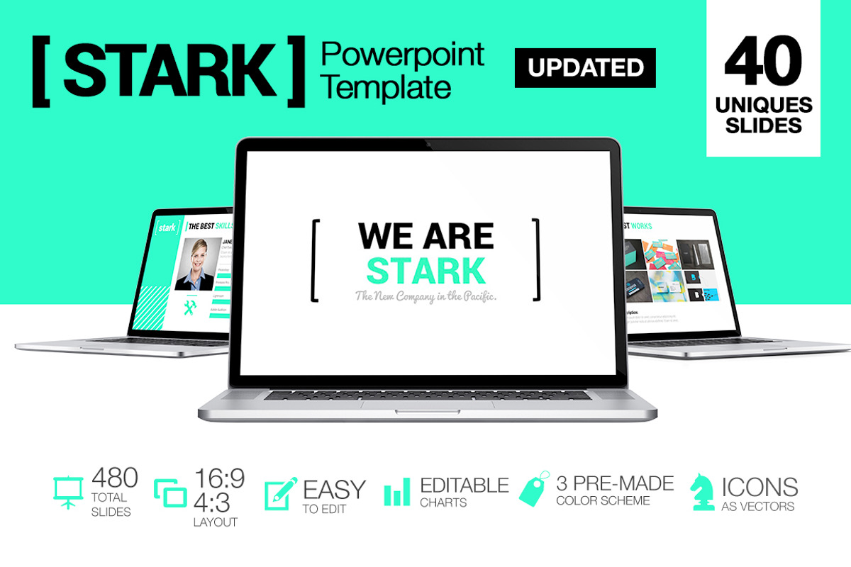Stark - Powerpoint, a Presentation Template by Louis Twelve (Photo 1 of 5)