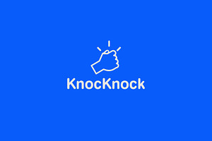 Knocknock hand logo template