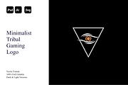 Minimalist Tribal Gaming Logo, a Branding & Logo Template by Luxury Logos (Thumbnail 1 of 4)