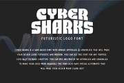 CYBER SHARKS - Futuristic Typeface, a Sans Serif Font by Havinkpen (Thumbnail 6 of 6)