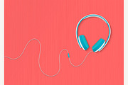 Headphones concept + isolated., a Background Graphic by Lemberg Vector (Thumbnail 1 of 2)